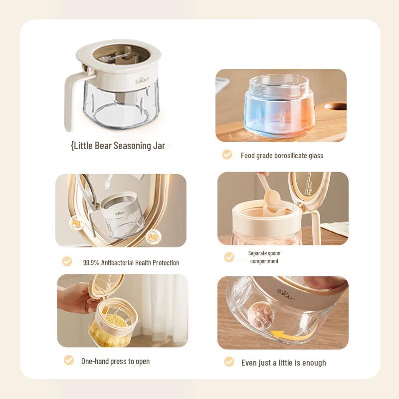 Björndesign kryddburkar set