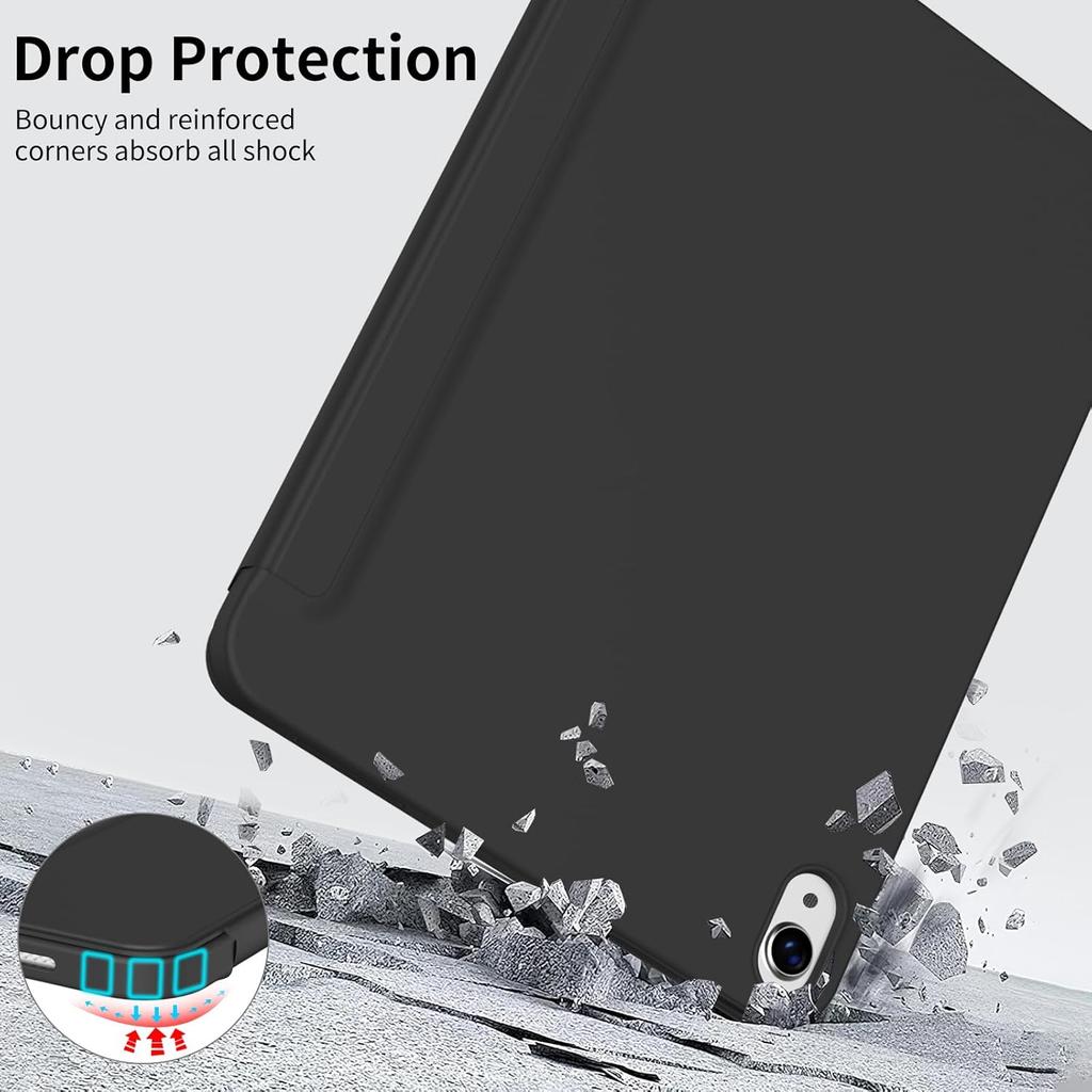 Tri-fold Flip Case For Samsung Galaxy Tab A9 8.7'' SM-X110 SM-X115 Magnetic Stand PU Leather Protective Cover