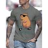 Dolphin pattern T-shirt for men and women 3D printed fashionable and cute short sleeved top