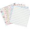 24 Sheets Floral Craft Paper Pads Cutting Dies Art Background Origami Scrapbooking Card Making.