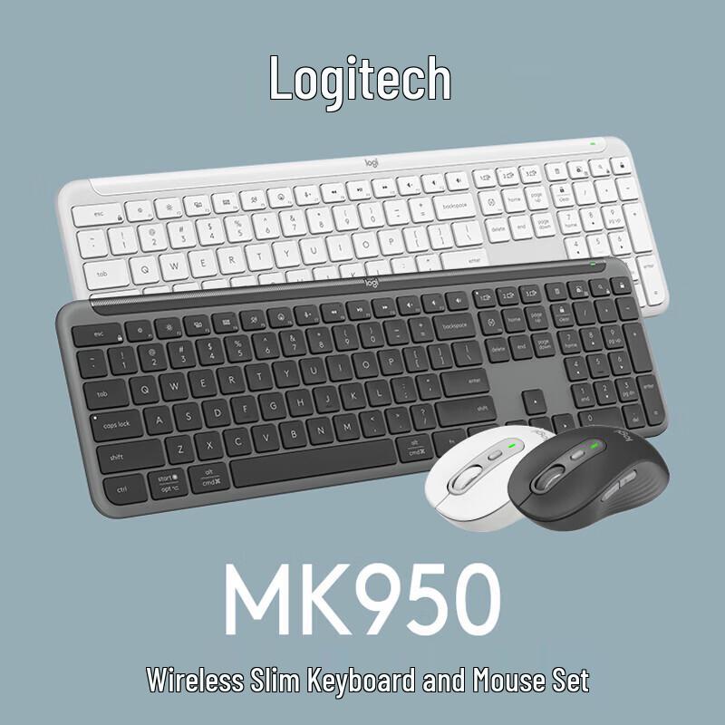 

Logitech MK950 Ultra-thin Wireless Bluetooth Keyboard Mouse Combo