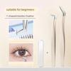 High Precision False Eyelash Tweezers Wedding And Vaccination Beginners Stainless Steel Eyelash Tweezers Grafting False Eyelash