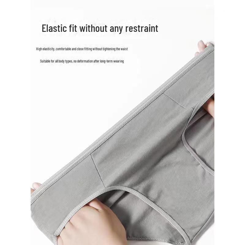 Men's Disposable Gray Cotton Boxer Briefs - Travel-Friendly and Sterile Underwear