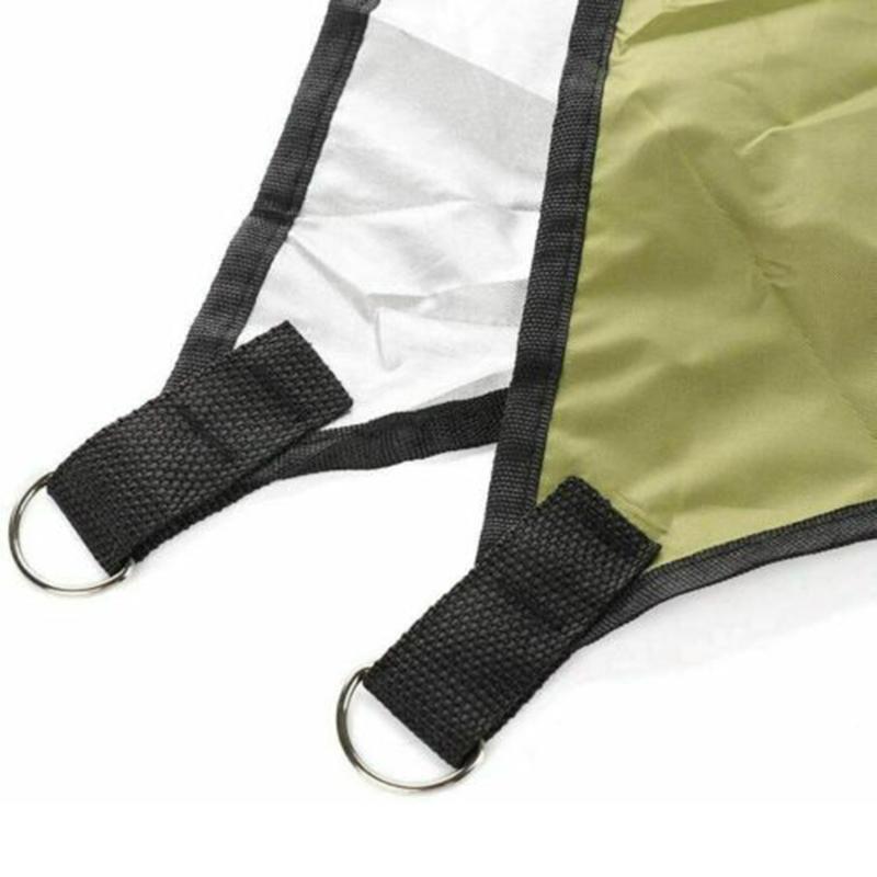 Outdoor Sonnenschutz Leicht Faltbar Wasserdicht Anti-UV Garten Terrasse Markise Baldachin Dreieck Abdeckung