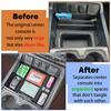 Car Center Console Organizer for Chevy Silverado/GMC Sierra 1500 2014-2018 and 2500HD/3500HD 2015-2019 Storage Box Accessories