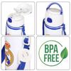 Real Madrid Aluminum Bottle with Mouthpiece and Strap 600 ml RM00005 Multicolor