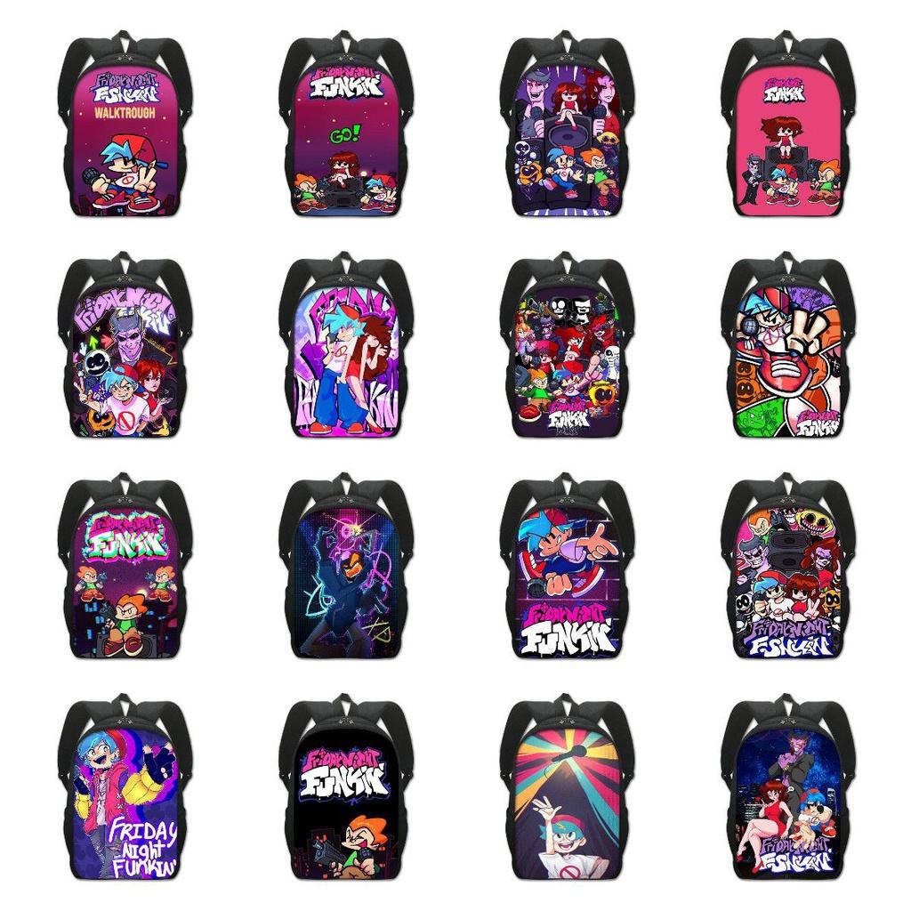 Stylish Friday Night Funkin Backpack For Cartoon Game Fans With Adjustable Straps