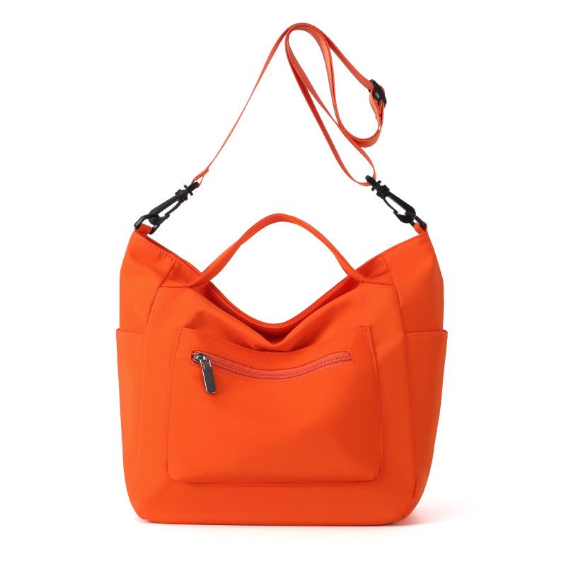 

Женская сумка, легкая нейлоновая сумка, большая вместимость, сумка через плечо оранжевый