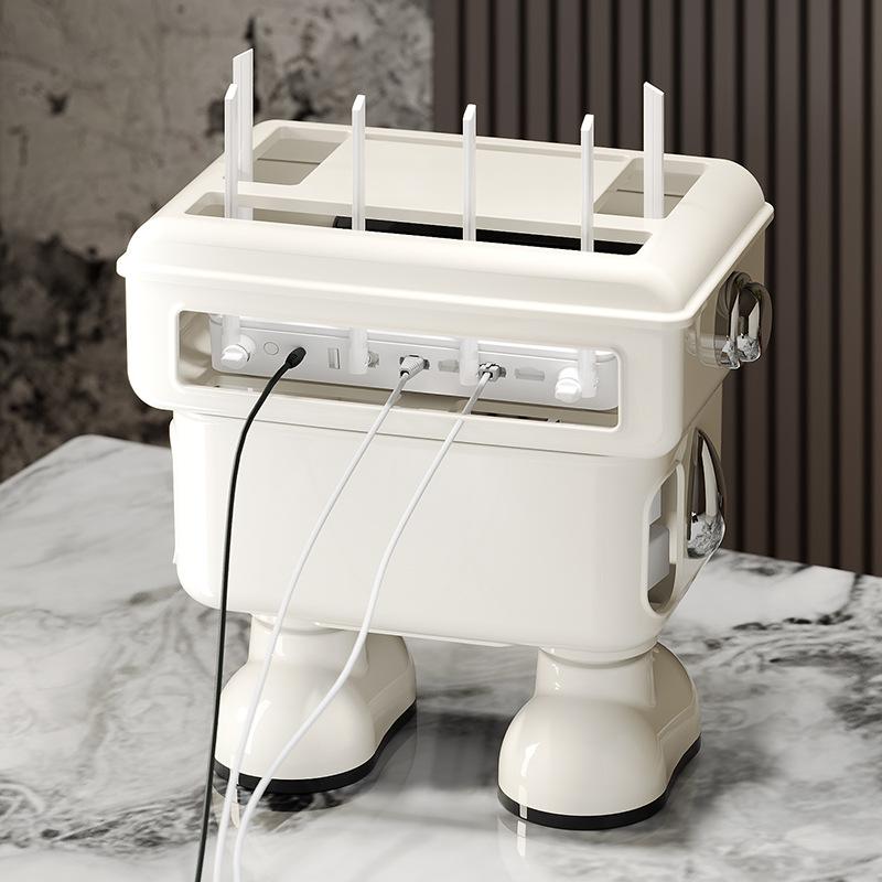 Home router storage box Wireless wifi box Cartoon desktop finishing wire box Multifunctional plastic rack