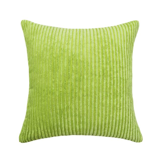 Supersoft Corduroy Cushion Cover Solid Striped Throw Pillow Covers Decorative Pillow Case for Sofa Bed Living Room Decoration