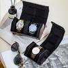 Space Saving Hexagon Shaped Leather Jewelry Box With Soft Padding For Multiple Watches Accessories