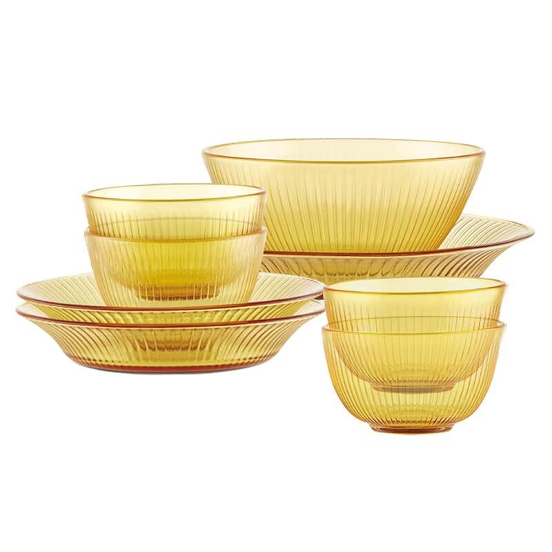 Corning EKCO 8-Piece Borosilicate Glass Dinnerware Set