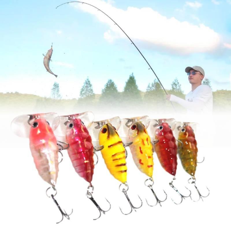 Hook Bionic Bait Multicolour Fishing Bass Blackfish Catfish Herring Tilapia Carp