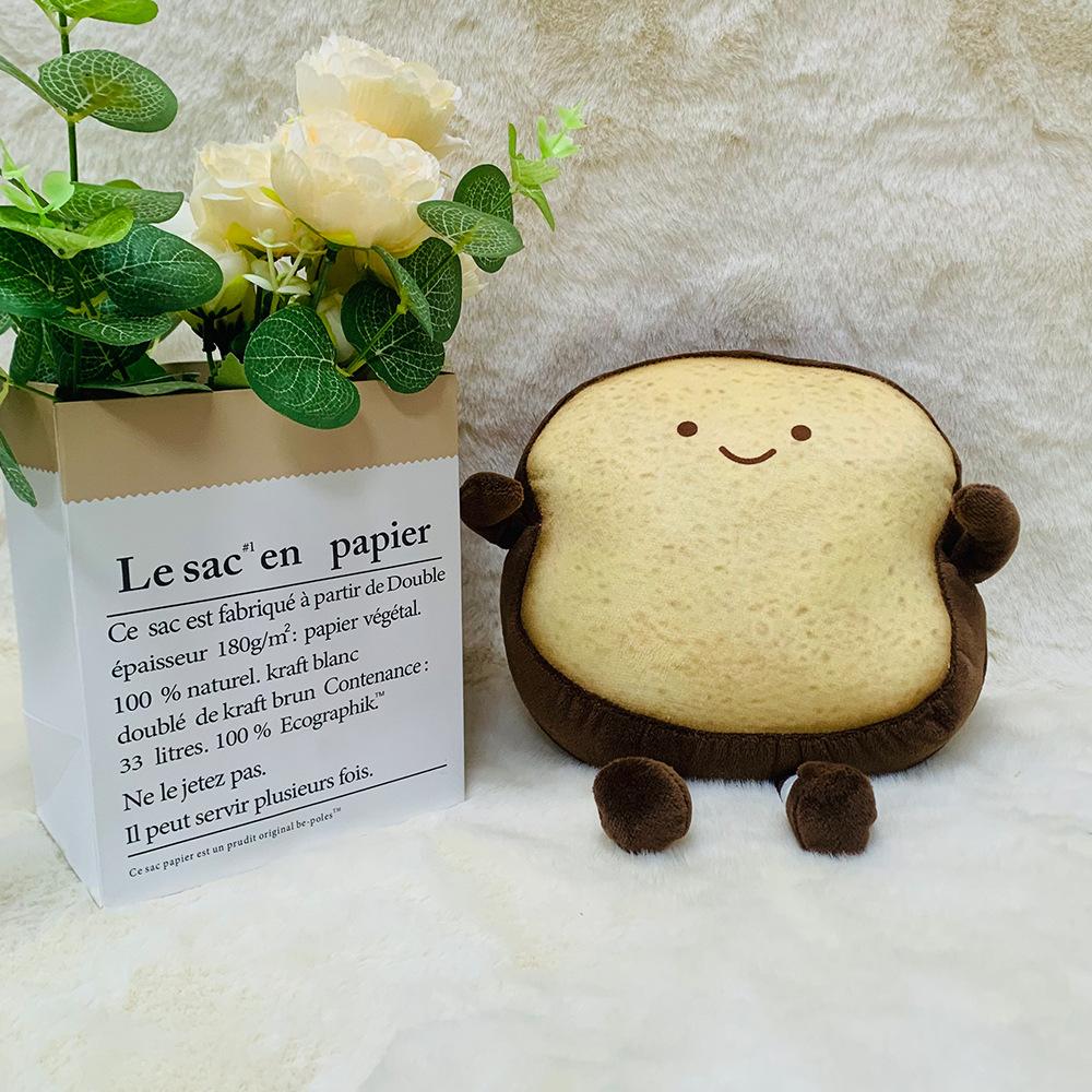 Cute Bread Plush Toy Stuffed Animal, Comforting Doll for Kids, Soft Birthday Gift