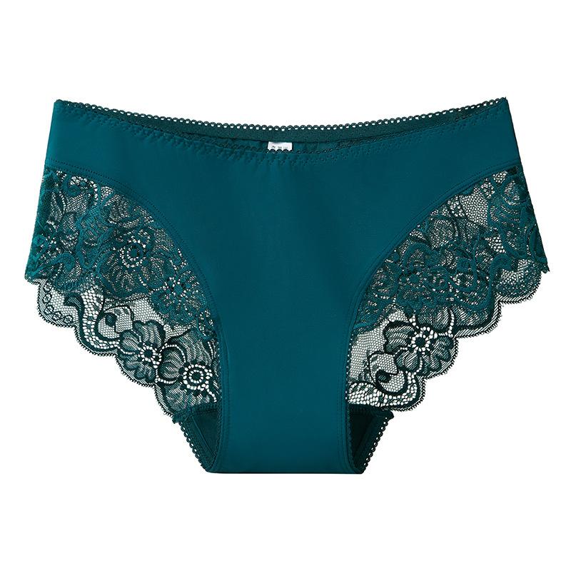 Lady Summer Sexy Lace Hollow Out No Trace Breathable in Low Thong Underwear