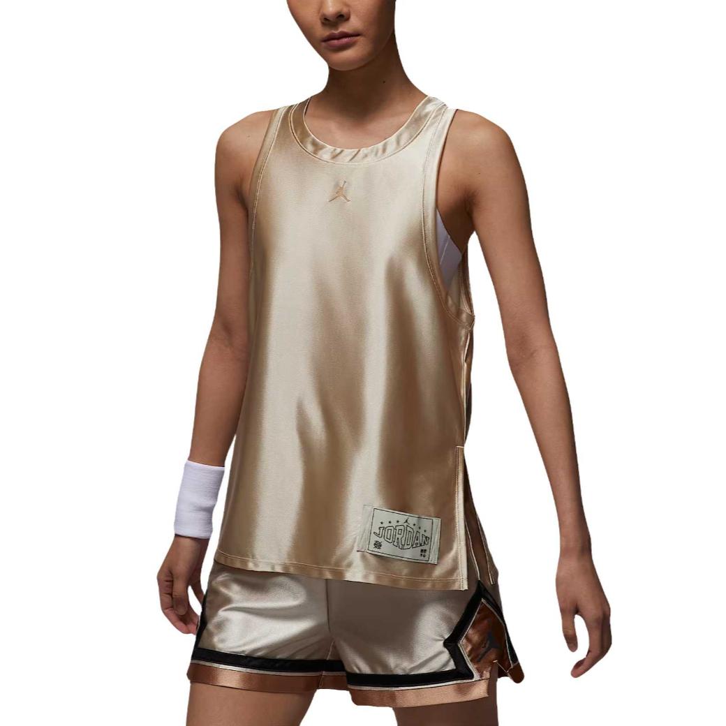 Jordan Sport Basketball Jersey Women s Oat/Phellodendron HV1269-140 M