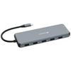 Verbatim Adapter Hub Usb-C - 2Xhdmi/Dp/  Eternet/6Xusb-A/Jack 3.5Mm/2Xusb-C Aluminiowy/Aluminum 32153