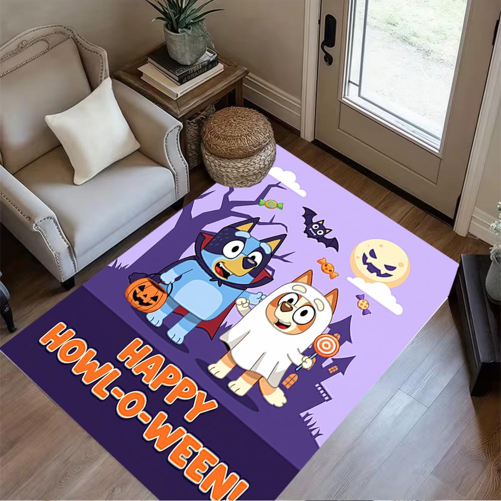 Bluey Core Adventures Floor Rug Office Rug Design for Playrooms Decorate room Game Room Kitchen Anti-slip Rug Decorate Offices Best for Christmas