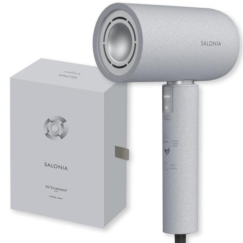 

SALONIA Air Treatment Dryer Large Air Volume Quick Drying Lightweight Hair Dryer Stone Gray [.co.jp Exclusive]