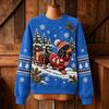 Women's Christmas Print Crewneck Long Sleeve Sweatshirt Casual Holiday Pullover Top