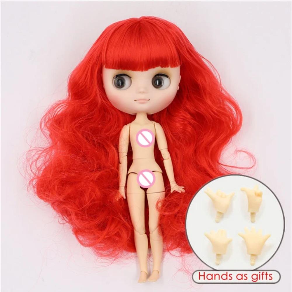

DBS blyth Middie Doll шарнирное тело матовое лицо 1/8 bjd 20см игрушка аниме девочки подарок nude doll(20cm)