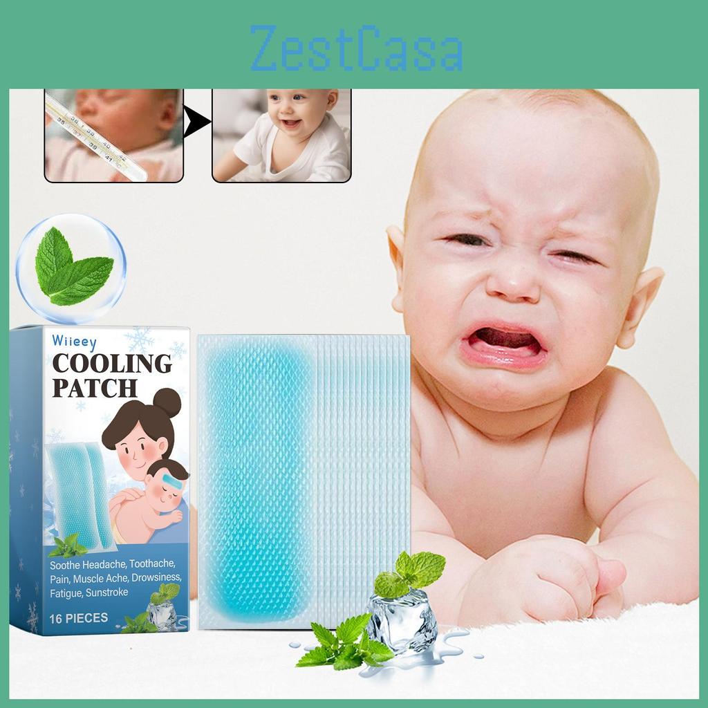 Soothing Gel Wiieey Children's Fever Patch For Body Care And Cooling Comfort