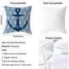 Popular Oocean Sailorer Cushion Cover Soft Washable Pillow Case Multi-Scene For Couch Bed Travel Office Use