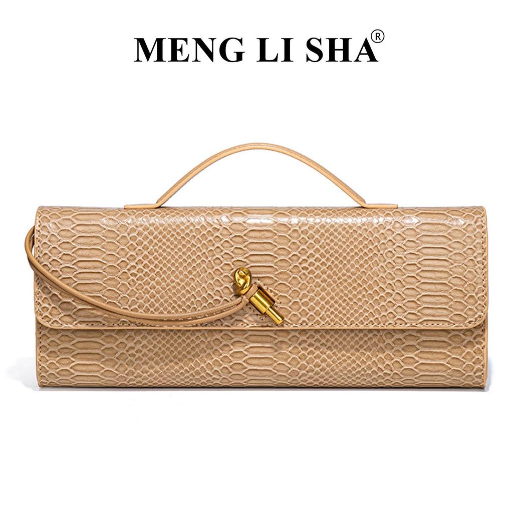 Snakeskin Retro Baguette Clutch: Trendy High-End Handheld, Crossbody & Single Shoulder Evening Bag for Women