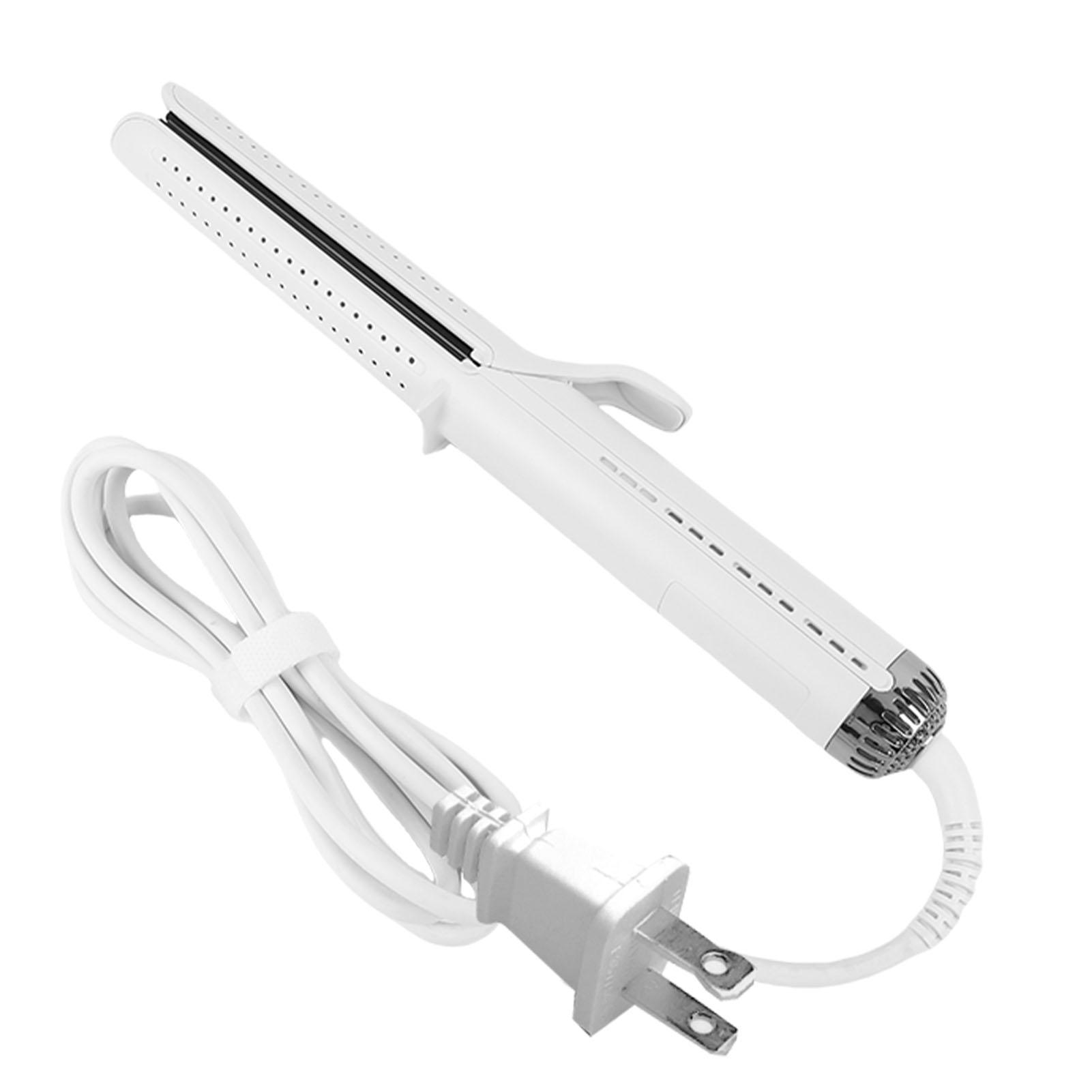 

Стайлер Airflow 2 в 1 Профессиональный 5 температурных режимов Завивка волос с охлаждающими вентиляционными отверстиями Плавающие алюми White US Plug