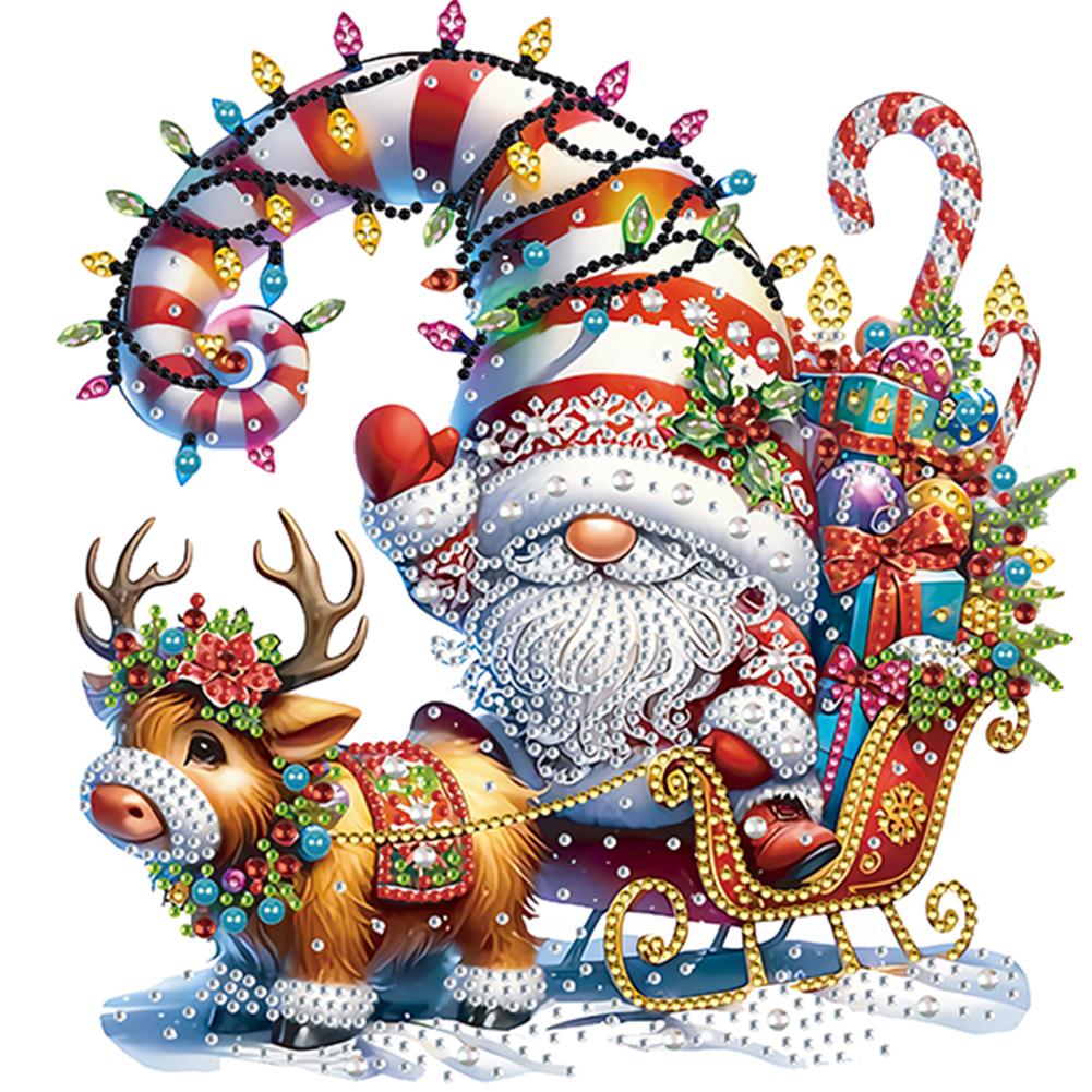 Christmas 5D DIY Special Shape Crystal Partial Diamond Painting Kit Home Decor