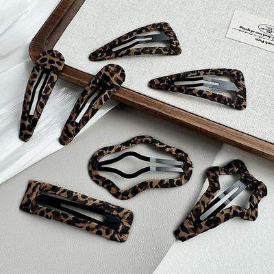 Cloud Hairpin Leopard Print Barrette New Hair Clip  Hair Accessories