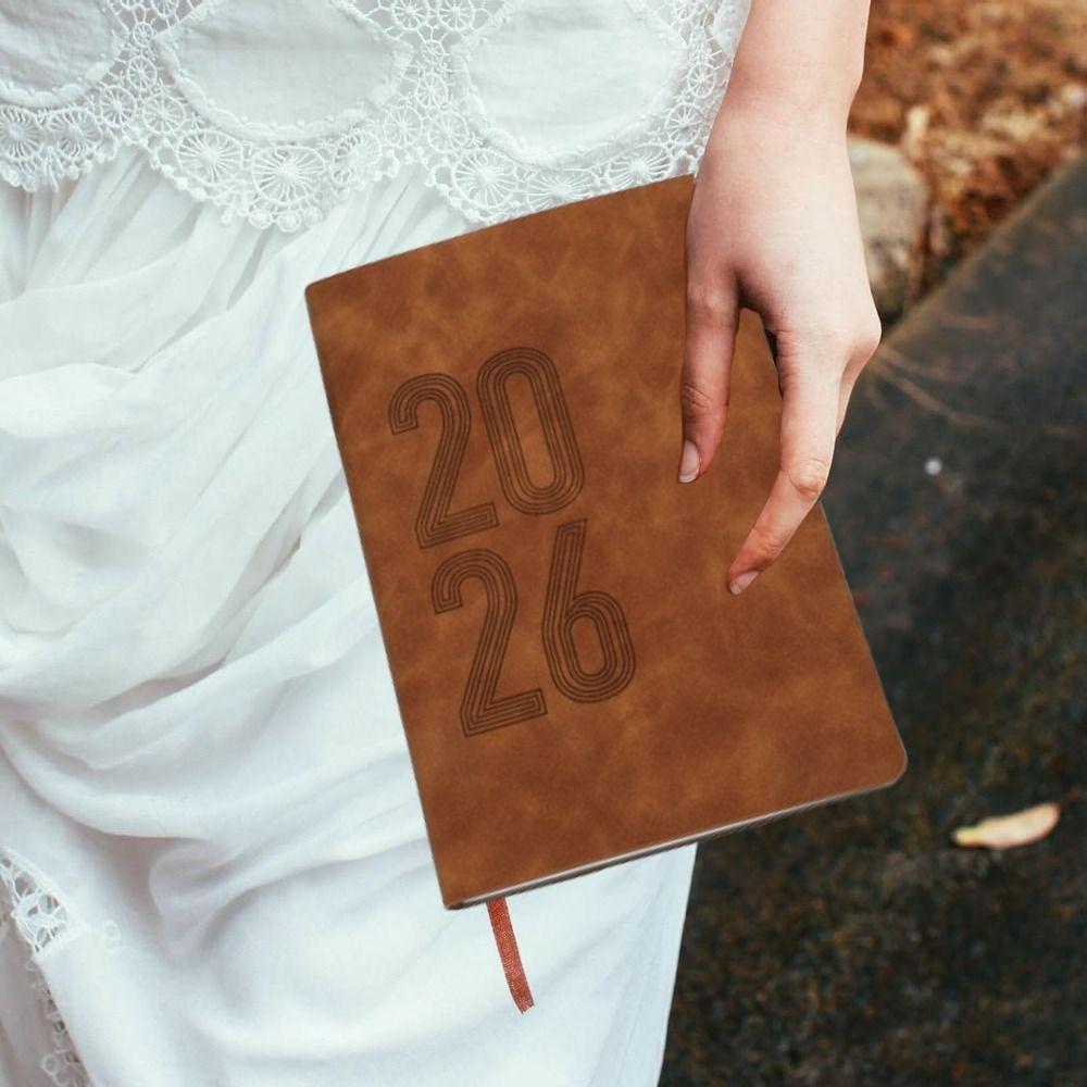 English Version 365 Days Efficiency Notebook Yearly Schedule Office Work Planner  School Supplies