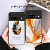 Animal Footprint Stone For Google Pixel 8 7 9 10 Pixel 10 Pro XL Pixel 9 Pro XL Pixel 8a 7a Pixel 7 Pro Black Glass Phone Case