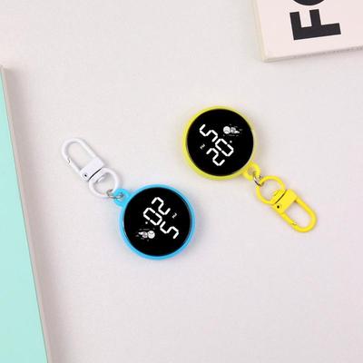 Porte-clés Montre Dessin Animé Étanche Lumineux Affichage Numérique LED Électronique Montre Suspendue Montre de Poche Style Astronaute Horloge