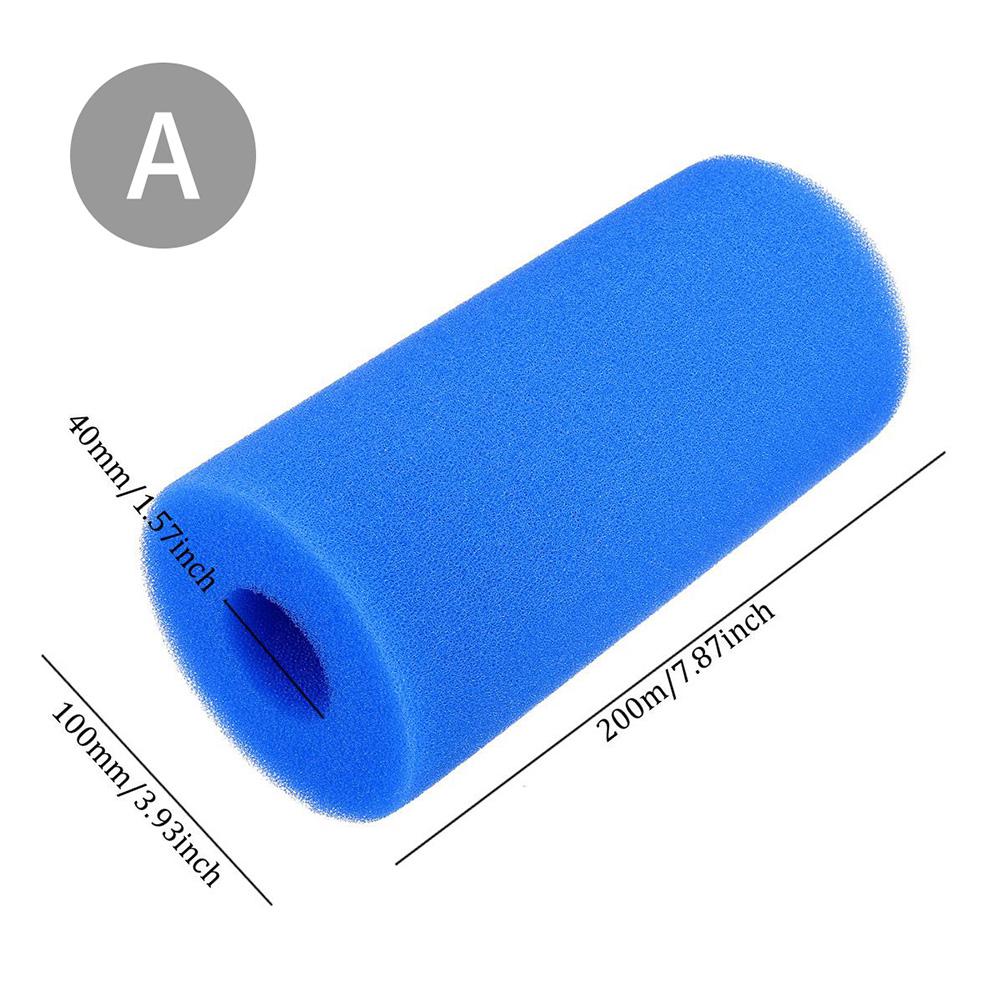 Swimming Pool Filter 3 Sizes Intex Pool Filter Reusable//Washable Swimming Pool Filter Sponge Cartridge Foam Cleaning Equipment