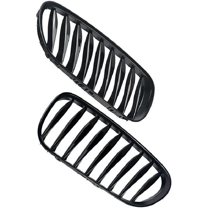 

[Запчастина] 2 шт. Решітки радіатора «нирки» на передній бампер, капот, гоночні решітки для BMW Z4 E85 E86 Coupe 2003 2004 2005 2006 2007 2008 (Колір : Блиск чорний) Gloss Black