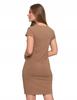 Women's Cotton Tube Dress Above the Knee Comfortable Elegant MORAJ M BEIGE