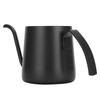 304 Roestvrij Staal Anti-aanbak Lang Tuit Koffiepot Ketel Theepot voor Thuis Koffiebar Cafés(Zwart 250ml )