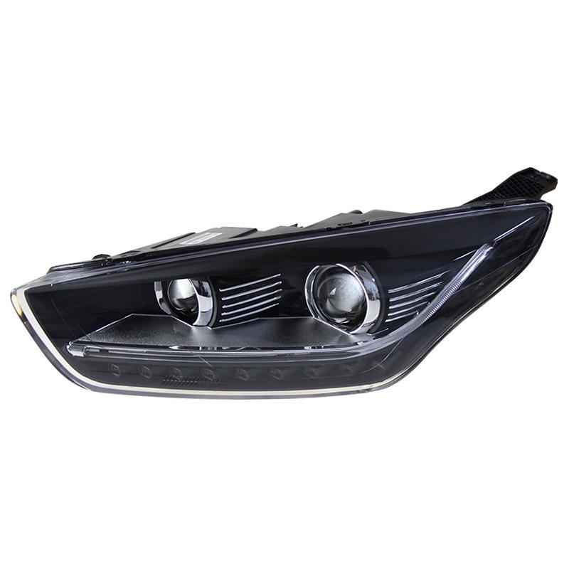 

15-18 Ford Focus Светодиодная фара в сборе с последовательными указателями поворота и ксеноновыми лампами 15-18 Focus Headlight (Set) No Light Source