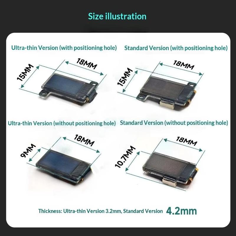 0.5 Inch OLED Digital Voltmeter 0-30V 2 Wire Smallest Panel Voltage Meter for Battery Monitor LED Display DIY Electronics