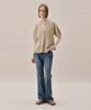 Ahwe Mohair Blend Flared Cardigan_Light Beige