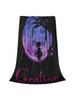 Coralines Moon Cartoons Throw Blanket For Couch Horror Movie Soft Cozy Plush Blanket Multi-Size Bedspreads For All Seasons
