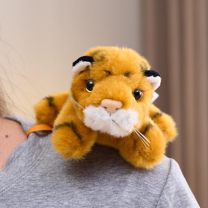 Cute Siberian Tiger Refrigerator Magnet Plush Toy