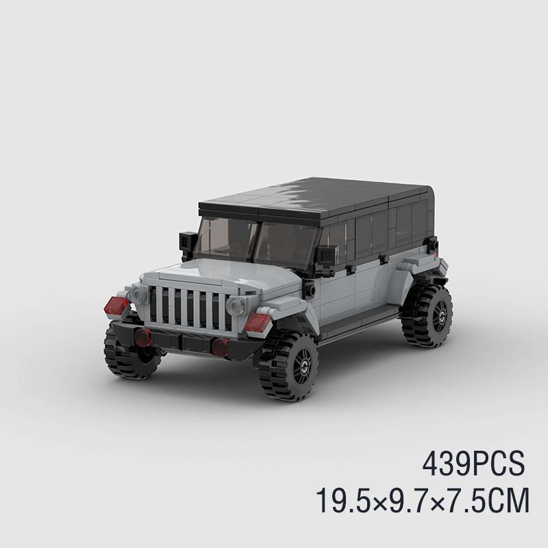 MOC Off Road Car Building Blocks Pickup Truck Bricks Cross Country Jeep SUV Humvee Speed Race City Overland Technical vehicle