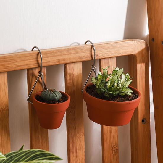 Pots Hangers Anti Rust Metal Simple Installation Non-deformation Heavy Duty Hanging Potting Rack Hook