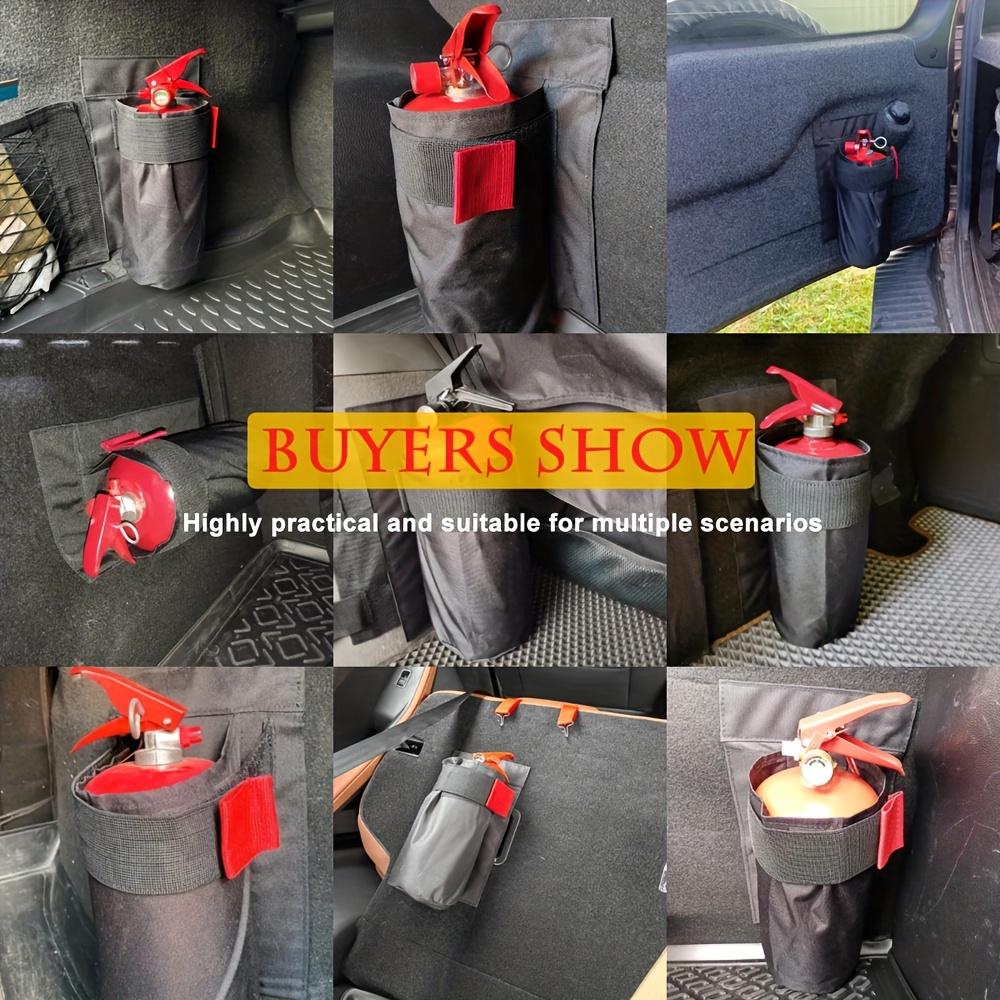 1 Stück Auto-Feuerlöscher-Organizer - Langlebige Kofferraum-Aufbewahrungstasche und Sitzrückenhalterung zur Aufbewahrung von Feuerlöschern in Fahrzeugen