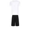 Adidas Taekwondo Soft Round Neck Pullover Short Sleeve T-Shirt Comfortable Fashion Striped Shorts Casual Sports Set ADICLTSPSTK-WG+S21ATMSH2T-BW