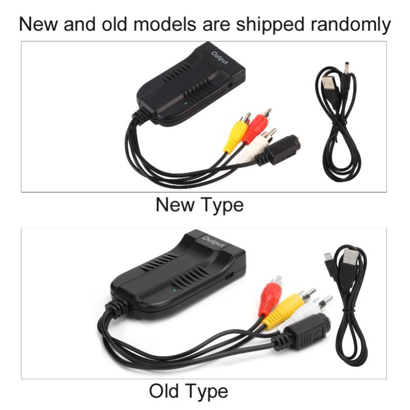 Z51B CVBS SVIDEO To HDMI Converter Adapter Support 720P 1080P High Resolution Plug And Play