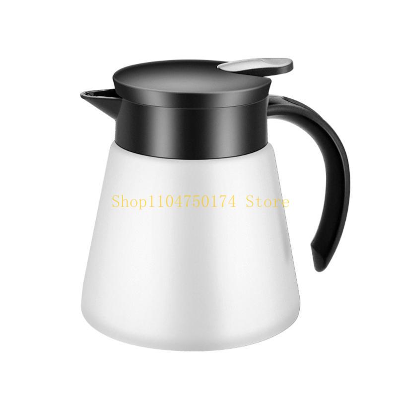 680/880ml Stainless Steel Double Wall Vacuum Flask Insulated Coffee Pots Milk Teas Jug Kettle top sale