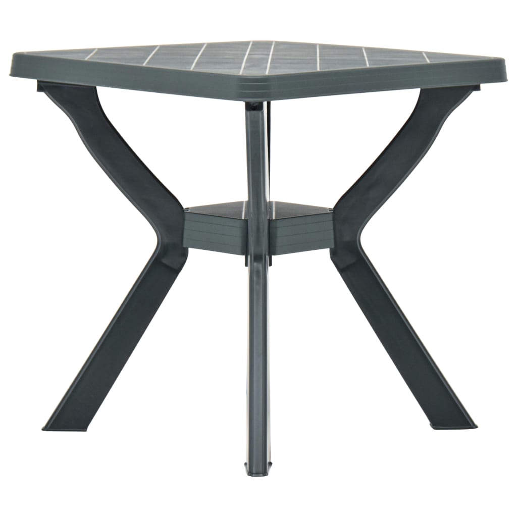 Bistro Table Green 70x70x72 Cm Plastic
